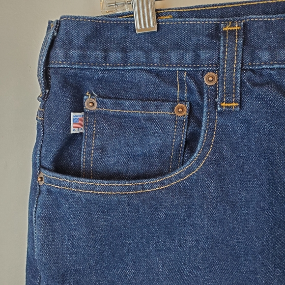 All American Clothing Mens Denim Blue Jeans Pants Size 38x32 Mens - Picture 3 of 13